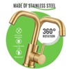 WOWOW Compact Single Handle Bar Kitchen Faucet with Deckplate - 2 of 4