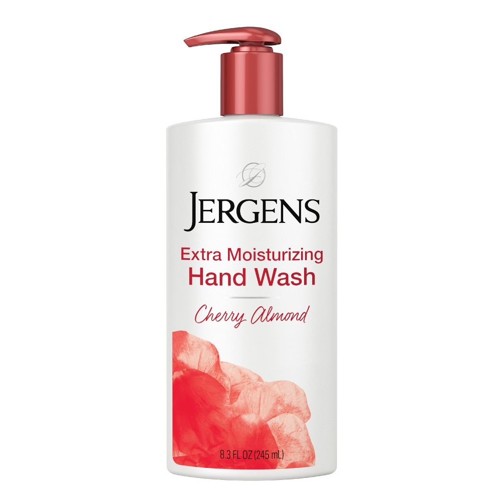 Photos - Shower Gel Jergens Extra Moisturizing Hand Wash Soap - Cherry Almond Scent - 8.3 fl o