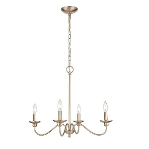 Millennium Lighting Delvona 4 - Light Chandelier in  Modern Gold - 1 of 4