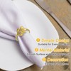 Unique Bargains Decorative Wear Resistance Napkin Rings for Decoration Adornment - 4 of 4