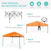 Best Choice Products 10x10ft Easy Setup Pop Up Canopy w/ 1-Button Setup, Wheeled Case, 4 Weight Bags - 2 of 4