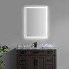 Pax Small Rectangular Frameless Antifog Front/Back-Lit Wall Bathroom Vanity Mirror with Smart Touch - JONATHAN Y - image 2 of 4