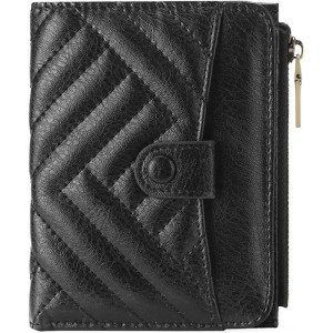 BEAFUP Women’s Small RFID Blocking Vegan Leather Wallet - Compact Lightweight Design for Travel & Daily Use, with Zipper Coin Pocket - 1 of 4
