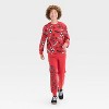 Boys' Spider-Man Printed Fleece Joggers - Red - 4 of 4