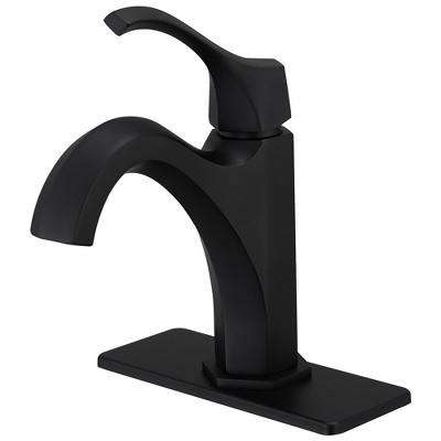 BWE Single-Handle Single-Hole Farmhouse Bathroom Faucet Bathroom Drip-Free Vanity RV Sink Faucet