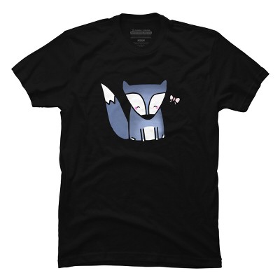 Men's Design By Humans Little Fox & Friend By staceyroman T-Shirt