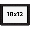 PosterPalooza | Modern Shadow Box 1" Depth Black Picture Frame - UV Acrylic, Backing Board, Hanging Hardware - 2 of 4