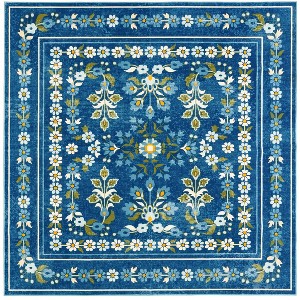 Martha Stewart Floral - MSRW179 - Indoor Power Loomed Machine Washable Skid-Resistant Rugs - 1 of 4