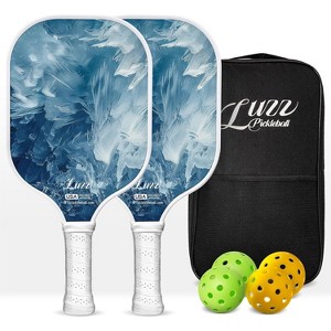 LUZZ Pickleball Paddles Set of 2 T700 Carbon Fiber Pickleball Paddle Sandblasted Surface with Honeycomb Core for Beginners - 1 of 4