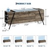 COZONY Ascend Media Console Modern TV Stand with Floating Shelves and Industrial Metal Frame - 2 of 4