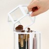 Unique Bargains Faux Pearl Clear Dustproof Glass Makeup Brush Holder with Lid 1 Pc - 4 of 4