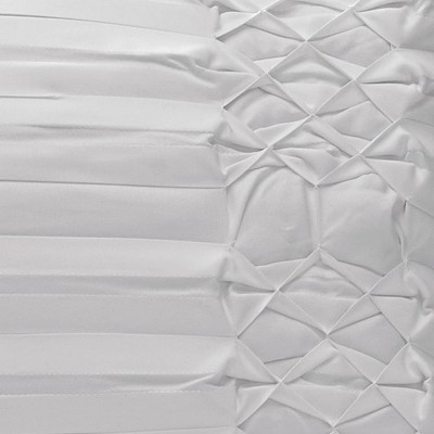 White Triple Diamond Textured Microfiber Throw Pillow Set