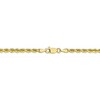 Black Bow Jewelry 3.25mm, 10k Yellow Gold Diamond Cut Solid Rope Chain Necklace - 4 of 4