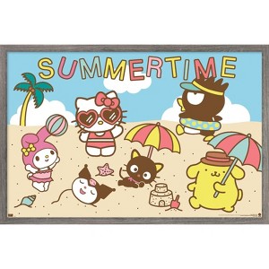 Trends International Hello Kitty and Friends: 22 Seize The Moment - Beach Framed Wall Poster Prints - 1 of 4