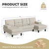 MOONMISS 110" U-Shape Modern Sofa with Double Chaise, Modern Lounge Sleeper for Living Room, Bedroom - 2 of 4