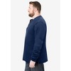 KingSize Bonded High Pile Fleece Waffle Henley - 4 of 4