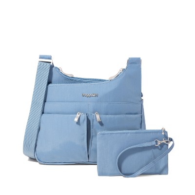 baggallini Women's Cross Over Crossbody Bag with RFID Wristlet