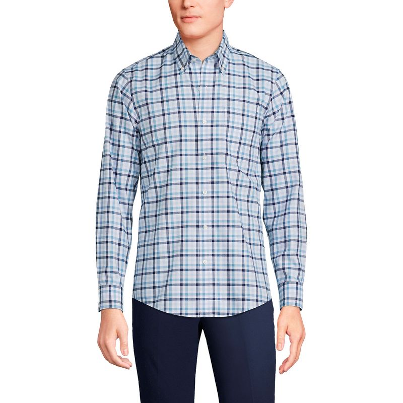 Lands' End Men's Tailored Fit No Iron Twill Long Sleeve Shirt, 1 of 7