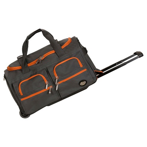 Rockland 16l Rolling Duffel Bag Charcoal Target