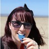 Chewigem Raindrop Chewable Pendant, Blue Shimmer - 4 of 4