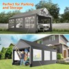12'x20' Heavy Duty Carport with 6 Roll-Up Windows - Portable Garage Shelter for Cars, SUVs, Trucks & Boats, Easy Assembly - 3 of 4