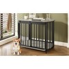APRILSOUL GO 31.5" Wooden Dog Crate,Furniture-Style End Table for Small-Medium Dogs. Double-Doors, Modern Indoor Kennel, Brown - 2 of 4