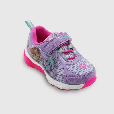 paw patrol pink light up shoes