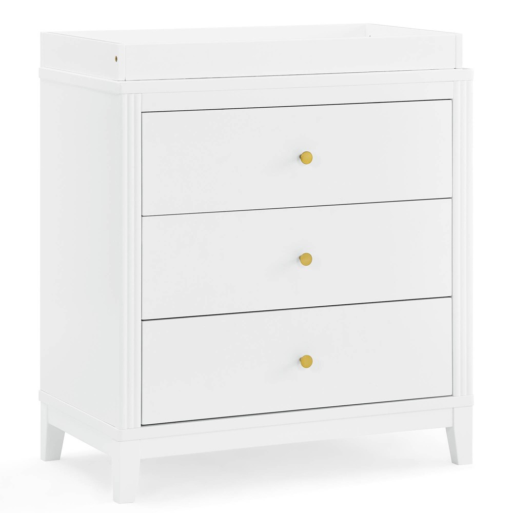 Delta Children Eloise 3 Drawer Dresser with Changing Top - Bianca White -  90626113