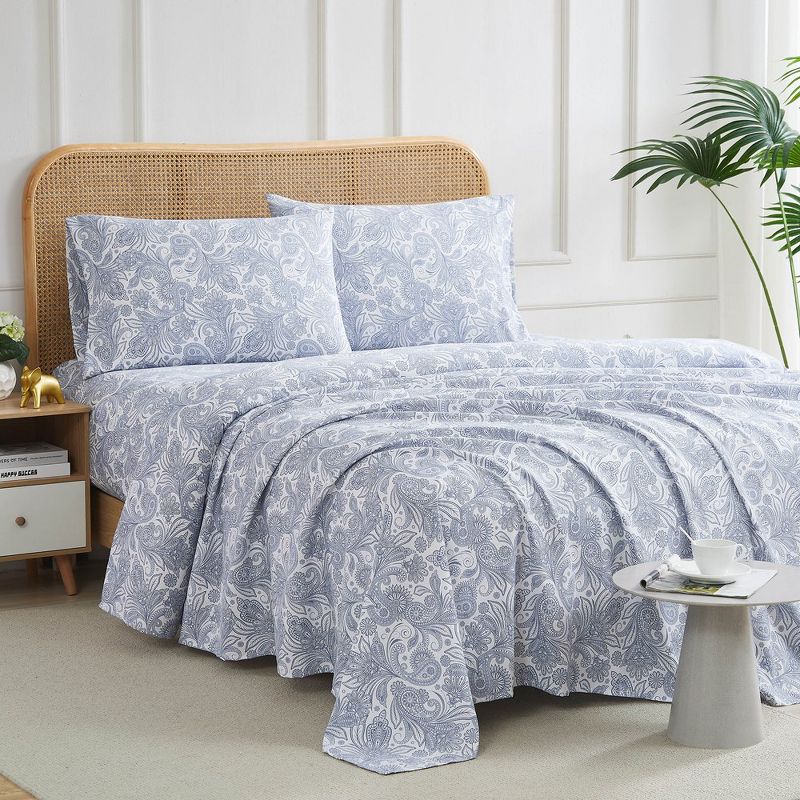Southshore Fine Living Perfect Paisley Easy Care wrinkle resistant Microfiber ultra-soft Sheet Set, 2 of 8