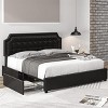 Hub Styler Upholstered Bed With Drawers - 4 of 4