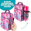 Bentology Kids Lunch Bag Set w Matching Reusable Water Bottle & Hard Ice Pack- Pink Purple Mermaid- Insulated Tote, Stainless Steel Insulated Thermos - 2 of 3