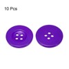 Unique Bargains Resin Snap Fastener Round Flat 4-Hole Sewing Buttons 10 Pcs - 3 of 4