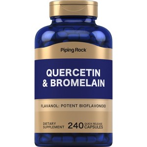 Piping Rock Quercetin with Bromelain | 240 Capsules - 1 of 4