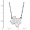 Black Bow Jewelry 10k White Gold Texas A&M Aggies NCAA Necklace 18 Inch - 2 of 4