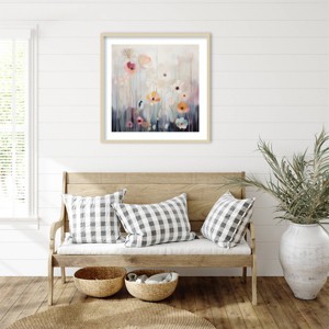 Amanti Art 33"x33" Spring Fling Flowers I by Irena Orlov Wood Framed Wall Art Print - 1 of 4