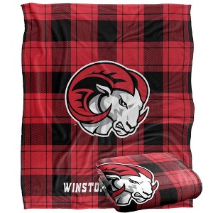 Winstonsalem State University Campus Plaid Spirit Silky Touch Super Soft Throw Blanket 50x60 - 1 of 4