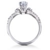 Pompeii3 1 1/6ct Diamond Infinity Engagement Wedding Ring Bridal Set 14K White Gold - 3 of 4