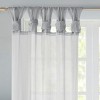 TopComfy Curtain Panels Twisted Tab Voile Sheer Curtain Pair Filtering Semi Transparent Drapes Anti Glare Breathable for Home, Gray, 3.15"*9.8"*4.8" - 3 of 4