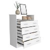 NicBex 4 Drawers Dresser Modern Wooden Cabinet with 4 Drawers and 1 Door Dresser for Closet for Bedroom, Living Room, Hallway - 4 of 4