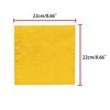 INSPIRE CHIC Men's Wedding Party Solid Color Self-Folded Pocket Squares - 3 of 4