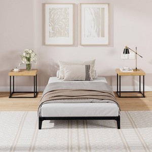 6/12.6 Inch Twin/Full/Queen Size Bed Frame, Heavy Duty Metal Platform Bed Frame with Durable Iron Slat Support and Legs - 1 of 4
