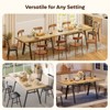 Bestier 70'' Dining Table with Basket Storage Wooden Kitchen Table and Sturdy Metal Legs - 3 of 4