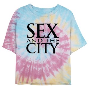 Junior's Women Sex and the City Classic Text Logo Crop T-Shirt - 1 of 4