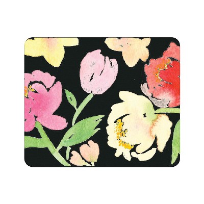 OTM Essentials OTM Prints Black Mouse Pad Peonies Gone Bright OPMPV1BMART13