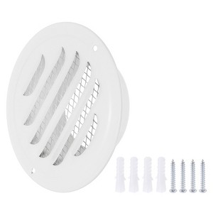 Unique Bargains Stainless Steel with Screws Louvered Screen Mesh Air Vent Cover - 1 of 4