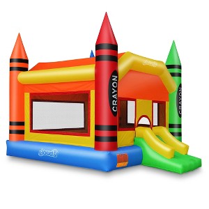 Cloud 9 Crayon Bounce House - Inflatable Bouncer with Blower - 1 of 4