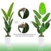 Artificial Tree in Pot with Realistic Leaves & Natural Wood Trunk 5FT/6FT/7FT/8FT - 4 of 4
