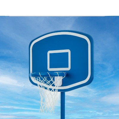 48" Blue Durable In-Ground Poolside Basketball Hoop Set
