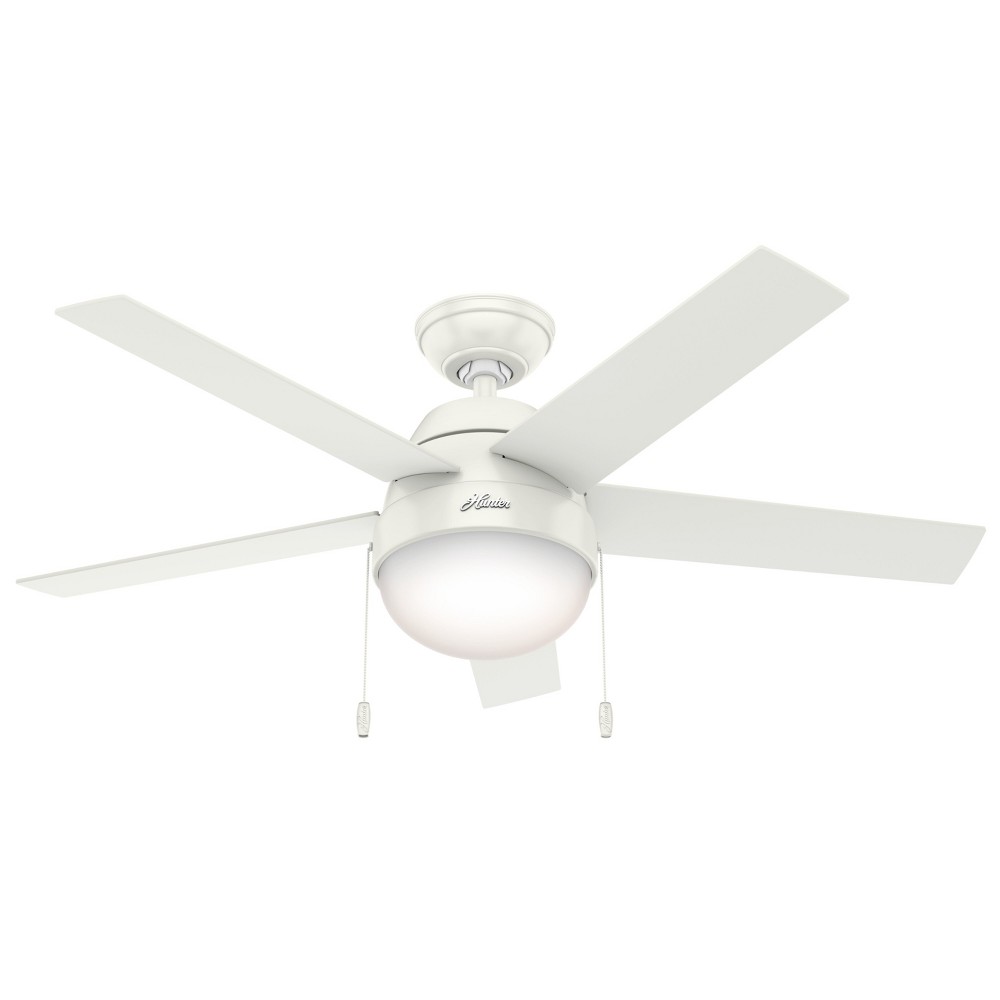 Photos - Air Conditioner 46" Anslee Ceiling Fan  Fresh White - Hunter Fan(Includes LED Light Bulb)