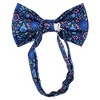 Men's Floral Printed Design 2.75 W And 4.75 L Inch Pre-Tied adjustable Bow Tie - 2 of 3